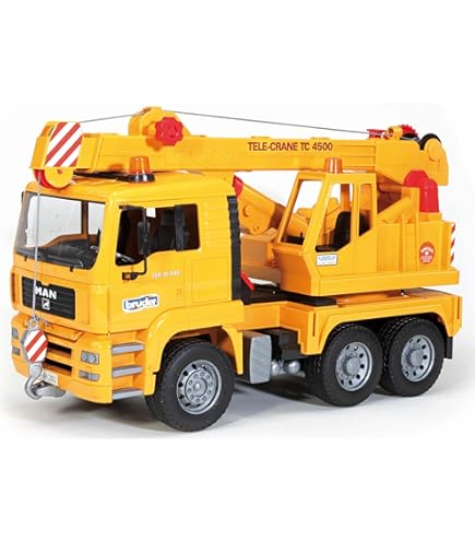 bruder 03570 – Scania R Series Liebherr Crane Truck with Light and
