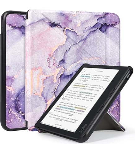 Étui Kwmobile Pour Kobo Libra Colour - Coque Magnétique En Similicuir - Protection Style Livre