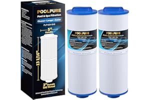 POOLPURE Spa Filter Ersetzt PWW50L, Unicel 4CH-949, Filbur FC-0172, SD-01143, 817-4050, PDC570-AFS, Rising Dragon 50, Waterway Teleweir 50 sqft Filterpatrone （2 Pack）