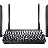 ASUS RT-AC1200G+ - Router inalámbrico AC1200 Doble Banda Gigabit (USB 2.0, modo punto de acceso, triple VLAN)