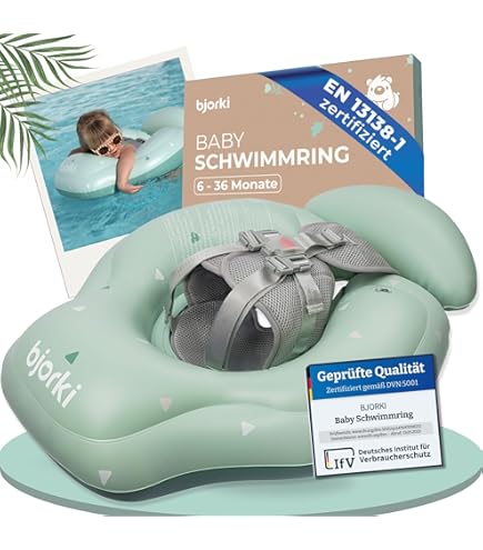 LOOWARTS Zwemring Voor Pasgeborenen Van 3 12 Maanden, Met Zonwering Pasgeborenen Opblaasbaar Veiligheidszitje Babyzwembad Float Upf50 Uv Bescherming 1354266137