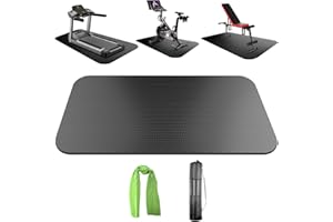 TONINT Treadmill Mat 180cm x 75cm,Exercise Bike Trainer Mat, Exercise Equipment Mat,Elliptical Machine Mat,Protective Floor Mat for Under Stationary Bike, Spin Bike, Fitness Equipment