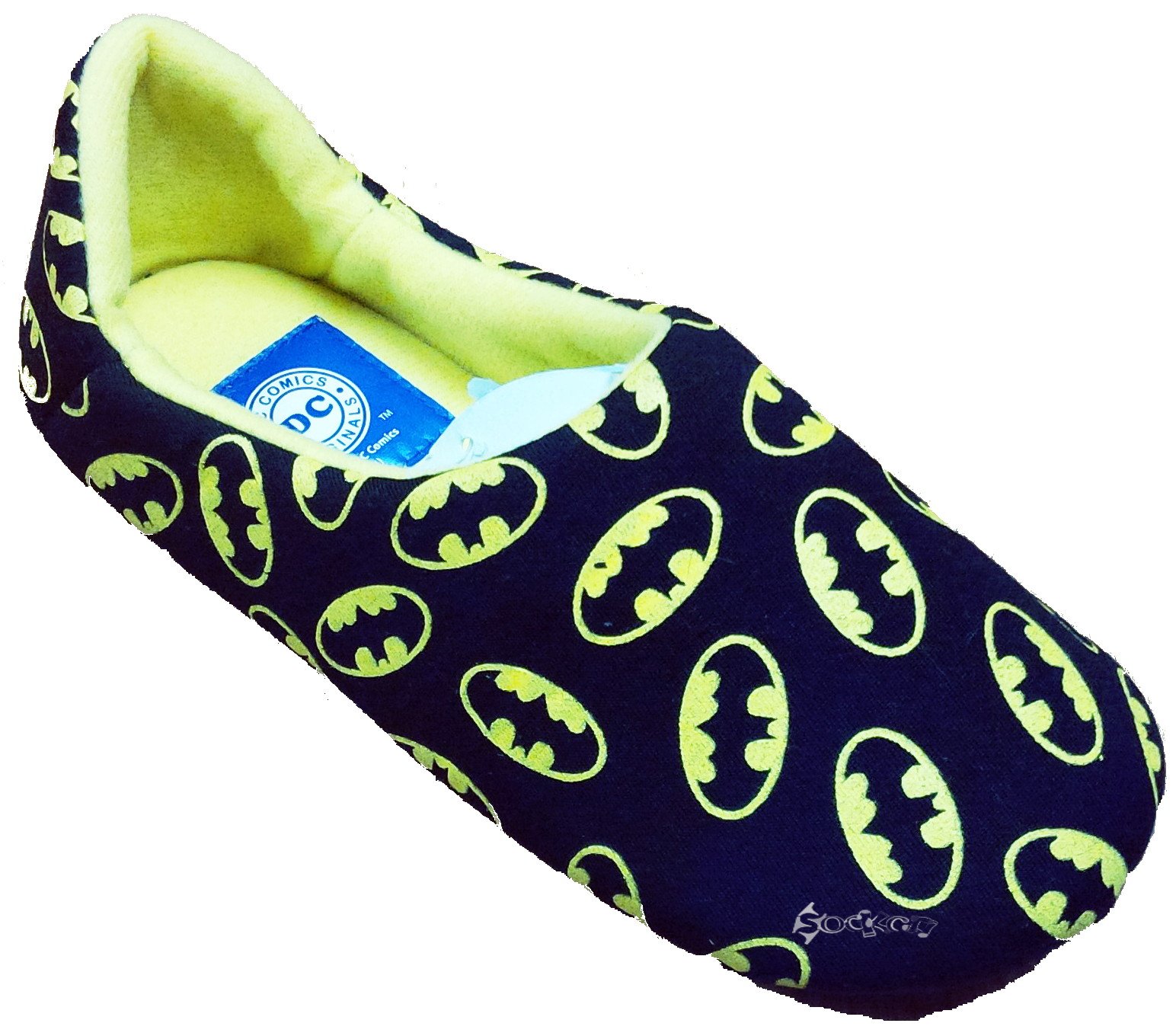KidCo-Jungen-Batman-Allover-Logo-Print-Jersey-Hausschuhe-Schuh-Gren-74