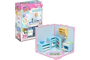 Goliath Suite Spaces - Kitchen Set | Your Room, Your Rules! Contains 20 Cooking Themed Accessories | Modular Dolls House Rooms with Customizable Furniture & Decor | For Ages 6+