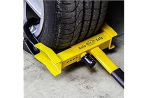 alca Germany A306000 Radkralle ausziehbar für Ducato Crafter Wohnmobil, Diebstahlschutz, robust, 2 Schlüssel, Gelb