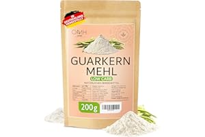 ‎OMH NUTRITION OH MY HEALTH Guarkernmehl 200g Verdickungsmittel Guar Gum OMH nutrition backen Saucen andicken vegan natürlich