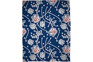 Character World Couverture Polaire Officielle NFL National American Football League | Super Douce, Motif Croix emblématique | Chaude et Super Douce au Toucher | Parfaite pour la Maison, la Chambre,