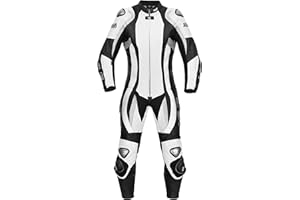 ‎XLS XLS Lederkombi, Damen Einteiler, Echtleder, schwarz weiße Motorradkombi, einteilig, Racing-Kombi (34)