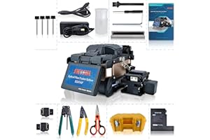 SKYSHL Core Alignment 5inch Touch Screen FTTH Optical Fiber Fusion Splicer Handheld SM MM DS NZDS Fiber Optic Splicing Welding Machine (SS414F-21)