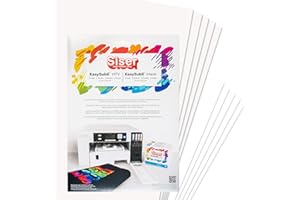 Siser Easy Subli pack 5+5,Film thermo-transfert thermocollant imprimable avec des imprimantes à encres de sublimation.5 feuilles format A4 de Easy Subli et 5 feuilles format A4 de film d’application