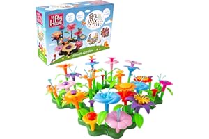 Wowow Toys Secret Garden - Construye tu propio juego de jardín de flores con más de 100 piezas | Juguetes creativos de jardín para niños y niñas a partir de 3 años