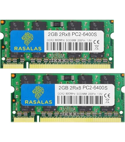 Hynix HYMP125S64CP8-S6 2GB 2Rx8 1.8V 200-Pin SODIMM PC2