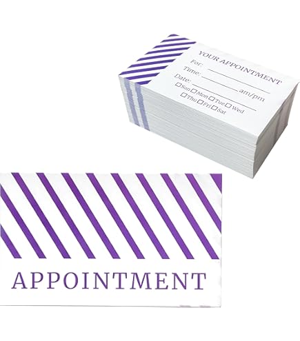 Biglietti Appuntamento ITZAMNA - 100 Pezzi Per Parrucchieri, Dentisti, Medici, Rosa - Foto 2