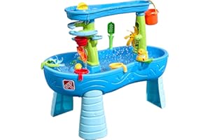 Step2 Double Showers Mesa de Agua, Azul y Verde | Mesa de Agua y Arena con 11 Accesorios | Juegos de Agua, Juegos de Agua para Niños, Juegos Agua jardín | Juegos Jardin Niños
