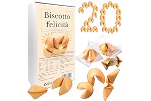 D&D Fun Cookies Biscotti della Fortuna 20 pezzi | Biscotti Fortunati | Per una Festa | Biscotti della fortuna cinesi | Biscotti confezionati singolarmente | Biscotti regalo | Fortune Cookies