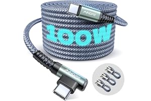 AINOPE [3 szt./2 m + 3 m USB C na USB C 100 W/5 A PD QC Super kabel do szybkiego ładowania, szybkie ładowanie, iPad MacBook, kabel do ładowania MacBooka Air, Samsung Galaxy S22/S21/S20, iPad Pro,