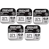Maxell x Maxell 371 SR920SW g&uuml;m&uuml;ş oksit 0 Mercury saat pilleri, 5 adet