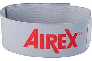 Airex Halteband für Matten, dehnbares Gummiband mit Klettverschluss, Grau