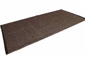 ARTE TAPPETI Easy - Alfombra de algodón, lavable, para baño y cocina, antideslizante, 50 x 80 cm, color marrón