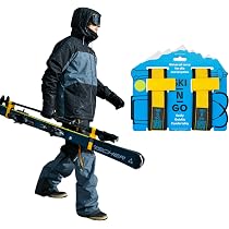 Lot De 2 Sangles De Ski Réglables Avec Bandoulière Rembourrée - Pour Transporter Skis, Bâtons, Bottes De Neige