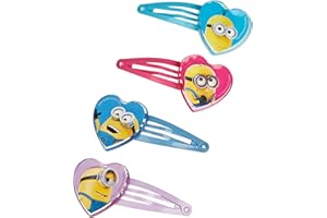 JOYTOY Joy Toy 90067 Minionki 4 motywy klips do włosów na tylnej karcie