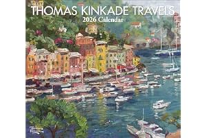 Thomas Kinkade Travels 2026 Deluxe Wall Calendar