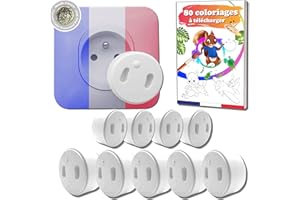 BÉBÉALIS [PACK x10] Cache Prise Bébé Amovible [ Sans Clef Ni Adhésif ] - Made In France - BEBEALIS Invention 100% Française Révolutionnaire - Kit De Sécurité Pour Protection de Prise De Courant Électrique