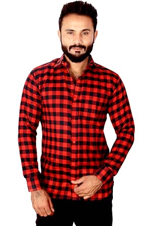 Buy REBANTA Mens Checkered Shirt Pure 