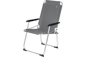 Bo-Camp Copa Rio Comfort - Sedia da campeggio pieghevole in alluminio