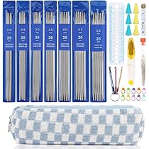 Aiguilles à Tricoter Circulaires Lot De 9 Paires D'aiguilles à