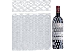 RUNYU® Protection Bouteille Vin Voyage, 50 Pièces Bouteille Filet de Protection Para Botellas de Vino, Copas y Artículos Frágiles (Blanc)