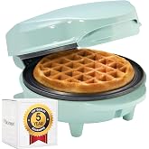 Bestron Mini Waffle Maker, Waffles Waffles for Small Waffles with Non-Stick for Children's Birthday, Family Party, Easter or