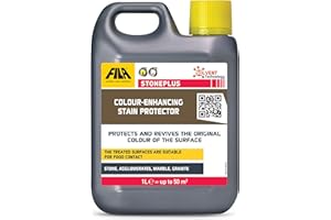 FILA Surface Care Solutions, STONEPLUS Enduit d'imprégnation de pierre pour l'extérieur Idéal pour pierre naturelle Travertin, Granit, etc. Finition mate 1 l