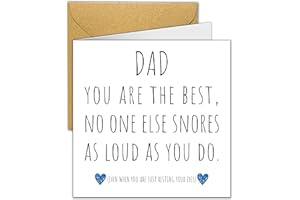 DEDIMI Fathers Day Card from Daughter| Funny Snoring Joke | Father's Day Cards for Dad from Daughter Son| Beautiful Contemporary Father Day Celebration | Nice Cute Luxurious Card to the Best Daddy | Love