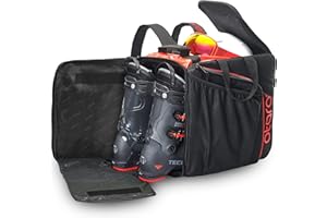 Otaro Premium Skischuhtasche mit Helmfach XL | Innovative Raumaufteilung & Hochwertige Verarbeitung |Deutsches Start-Up Unterstützen! Nie Mehr Chaos beim Skiequipment - Skischuhe-Tasche-Skitasche-Ski
