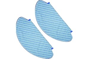 Rowenta ZR740001, Lot de 2 lingettes Microfibre compatibles avec Les aspirateurs Robot Explorer 60, Bleu
