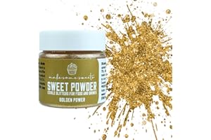 MS GOOD MakeSomeSweets Sweet Powder ORO - Scelta Colorata - Polvere Glitterata Commestibile per Dolci, Vegana, Senza Glutine, Senza Olio di Palma, 10g