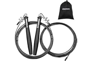 ‎PROIRON PROIRON Springseil Speed Rope 3M Für Fitness Ausdauer Abnehmen Ideal für Boxen MMA Crossfit HIIT Intervalltraining Double Unders Springseil Erwachsene Herren Boxen Jump Rope Verstellbarer