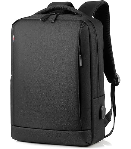 Ponhog zaino per laptop da 17 pollici con 4 ruote rotanti zaino da viaggio resistente all'acqua borsa per computer per l'università lavoro quotidiano nero