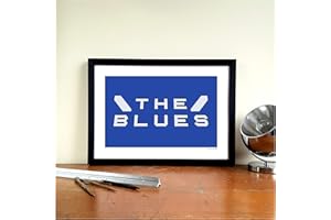 GroundDesigns BIRMINGHAM CITY FC Football Gift ST Andrews TILTON BLUES A3 Art Print