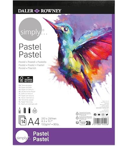 thumbnail image 2 of Fabriano Tiziano Pastel Paper - 50 Sheets A4 Llama Color 160 G/m² Rough Surface 2 of 11