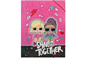 Undercover- Carpeta A4 con Gomas en Las Esquinas, LOL Surprise, Aprox. 32 x 25 cm. (LOLO0300)