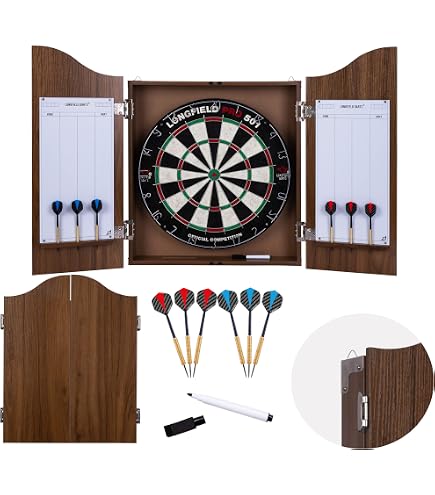 WINMAU Man Cave Cabinet per freccette Deluxe