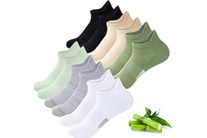 inaWarm Bambus Sneaker Socken Damen 39-42 35-38, 6 Paar Atmungsaktive Sportsocken, Kurze Laufsocken Damen Geschenk mit Geschenkbox