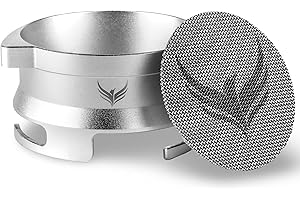 54mm Dosing Funnel Espresso Puck Screen Set KNODOS Grinder Trigger Portafilter Funnel and Filter Compatible with Breville 54mm Portafilters (Type B)