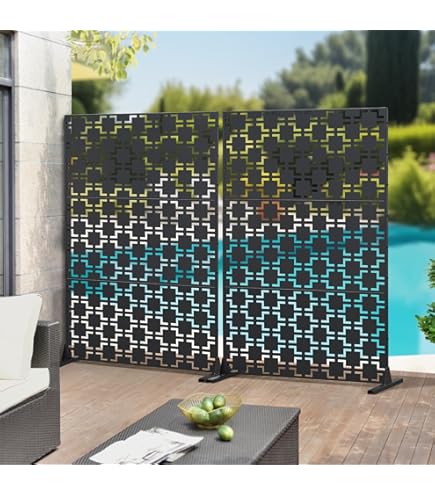 Pannello Divisorio MDF Traforato - 100x200cm, Design Classico, Per Separè, Decorazione Parete, Fai Da Te - Foto 4