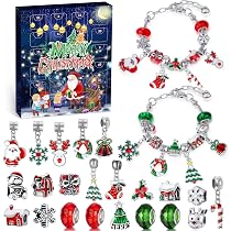 Calendario De Adviento 2025 Con Pulseras Para Niños – 24 Sorpresas De Joyería Para Contar Los Días Hasta Navidad