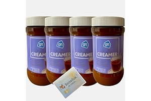 AH Kaffeeweißer Koffiecreamer aus Holland 4x 400g Camping,Festival glutenfrei laktosefrei + Benefux. Erfrischungstuch 1600 g