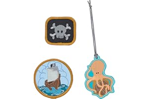 LÄSSIG Zestaw zawieszek i naszywek (3 szt.) z zatrzaskiem/zestaw naszywek szkolnych