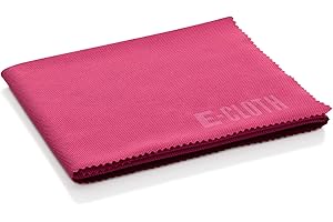 E-Cloth Glass & Polishing Cloth, Sustainable Microfibre Cleaning Cloth Set, Perfect Cleaner for Glass, Windows and Mirrors, Washable and Reusable, 100 Wash Promise, Assorted Colours, 1 Pack